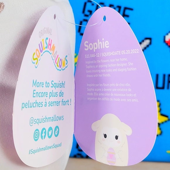 Squishmallow Sophie the Lamb 11" UltraSoft Easter Holiday Toy Plush NWT - Picture 6 of 6